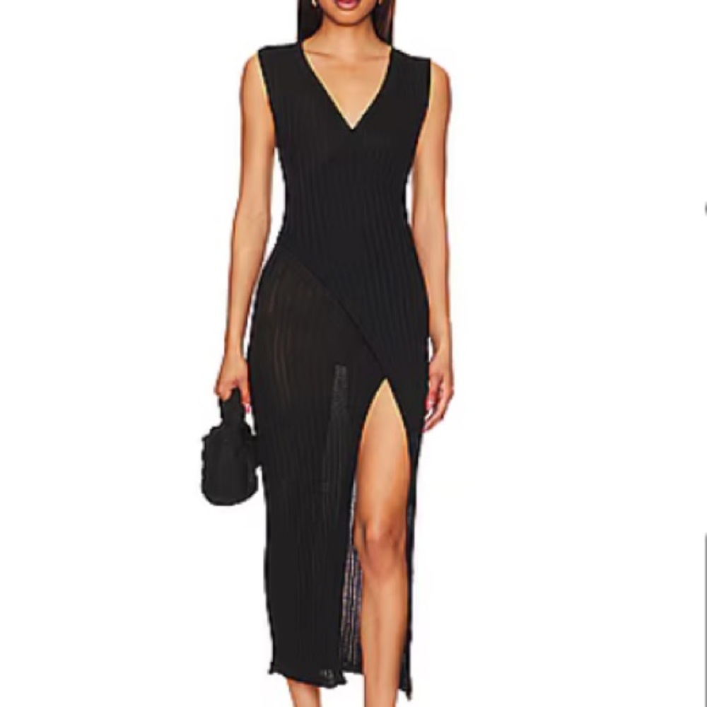 L*Space Black Candice Beach Tunic